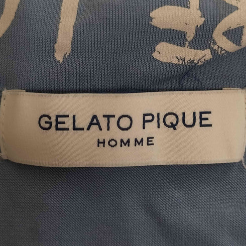 ジェラートピケオム Gelato Pique Homme クッキー総柄シャツ&ハーフパンツ セットアップ メンズ  上下M